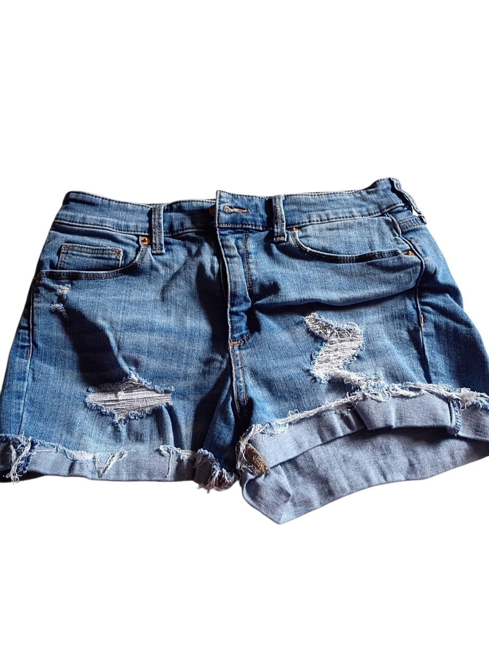Universal Thread Light Blue Distressed Denim Shorts